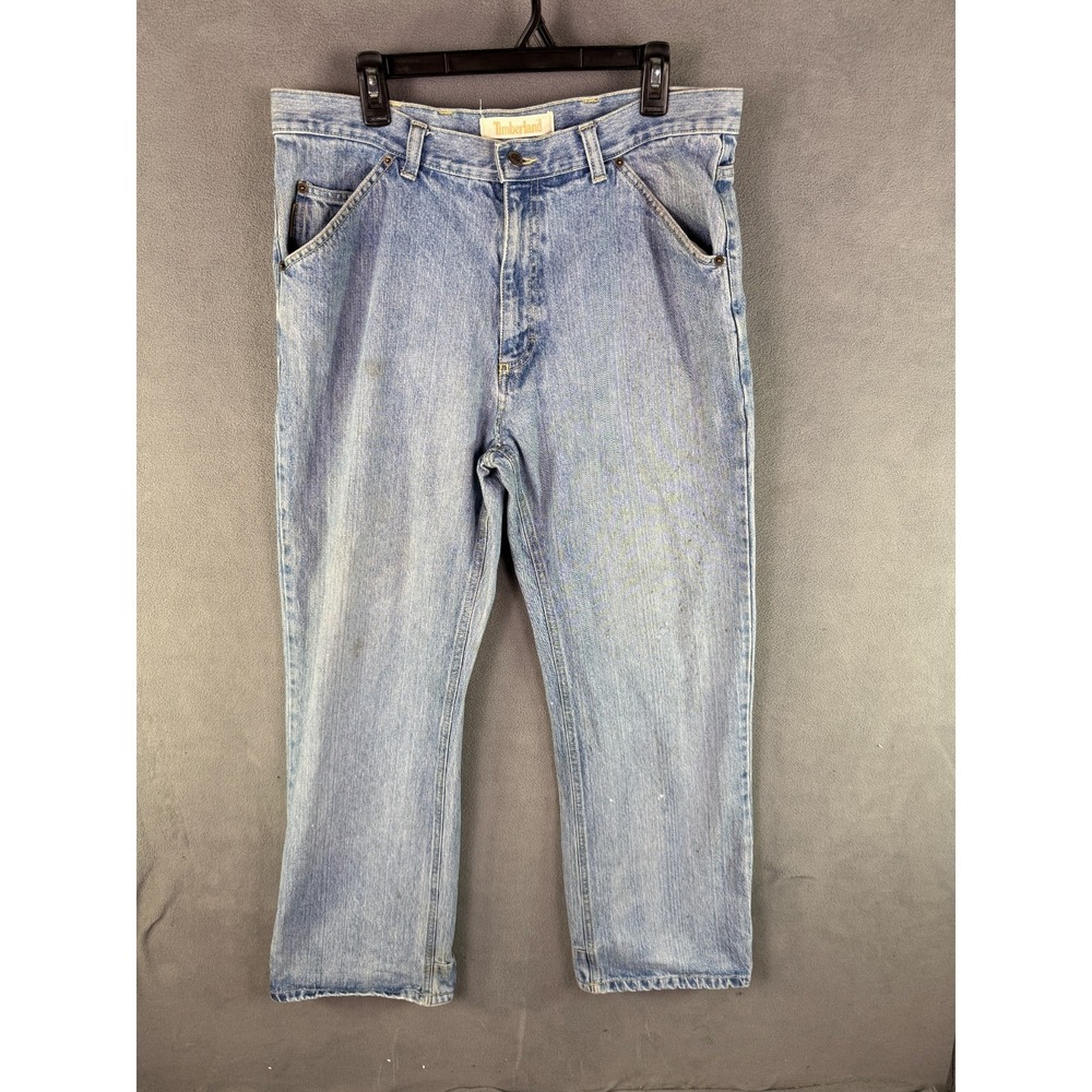 Vintage Y2K Timberland Men's‎ Jeans 36x32 Hip Hop Grunge Baggy Rap Work Street